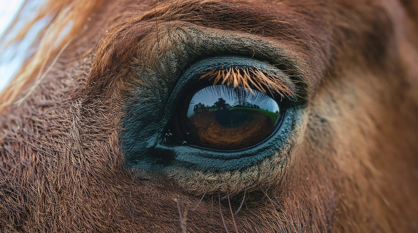 Un regard de cheval au Le Clos du Bost, Saint-Pardoux-le-Lac